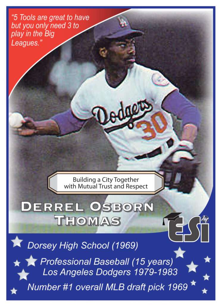 Front of Card Derrel Thomas